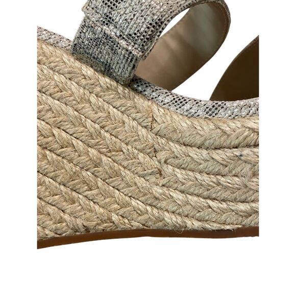 BC Footwear Natural Exotic Wedge Espadrille Sandals Womens 7 Beach Vacation Sexy - Picture 8 of 11